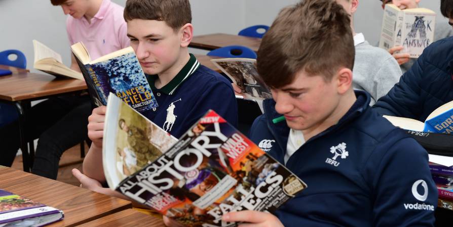 boys reading books