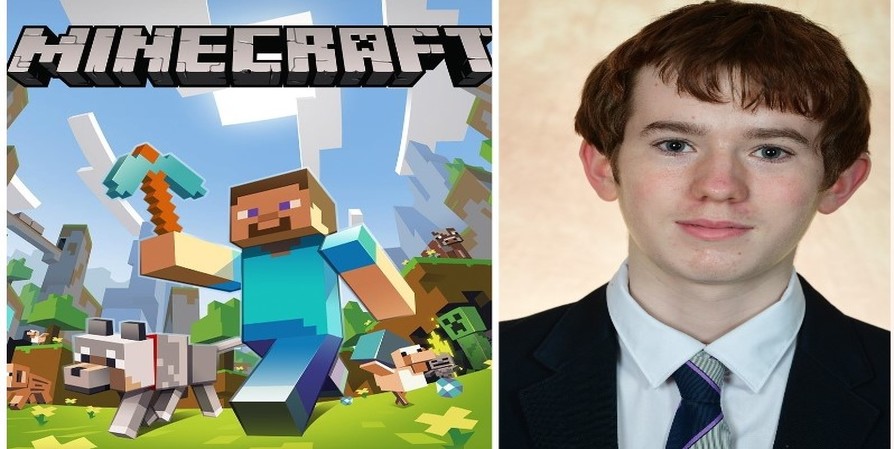 minecraft and a student