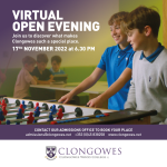 Clongowes Virtual Open Evening 17 November 2022